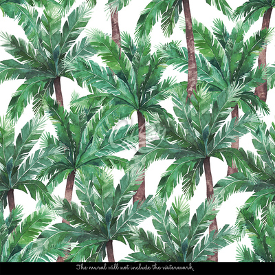 Fototapeta Odpoczynek pod zielonymi palmami