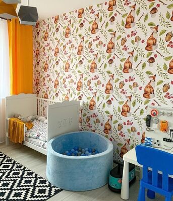 Fototapeta Rude Liski na Polanie