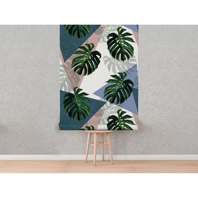 Fototapeta Monstera w Pastelowych Barwach