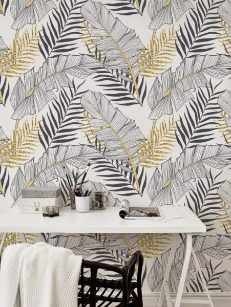 Fototapeta Tropikalne Złote Liście