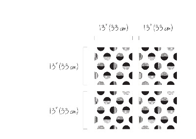 Naklejki Ikea Kallax Czarno-biały Geometryczny Zawrót Głowy