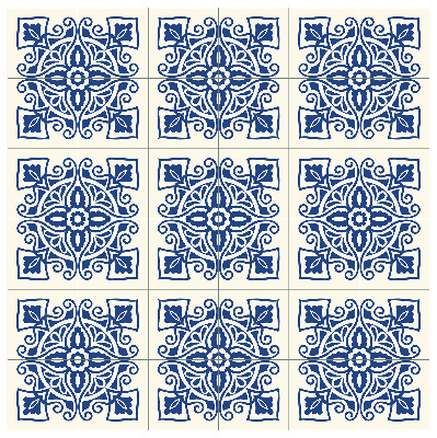Naklejki na kafelki Niebieskie Azulejo
