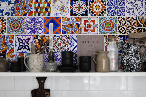 Naklejki na kafelki Różnorodność Wzoru Azulejos