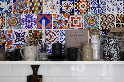Naklejki na kafelki Różnorodność Wzoru Azulejos