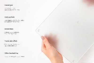 Deska szklana do krojenia półprzezroczysta