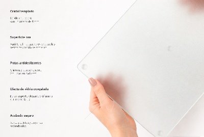 Szklana deska do krojenia półprzezroczysta