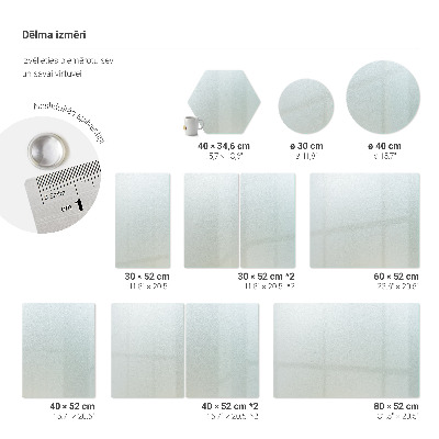 Szklana deska do krojenia półprzezroczysta