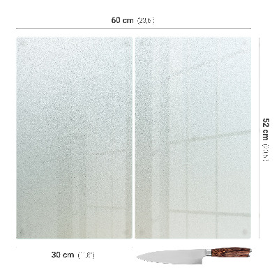 Szklana deska do krojenia półprzezroczysta