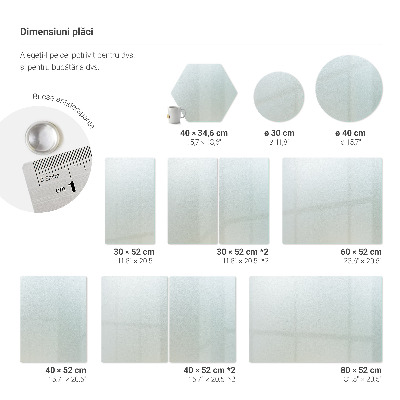 Szklana deska do krojenia okrągła półprzezroczysta