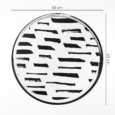 Dywan winylowy okrągły Minimalistyczna nowoczesna abstrakcja