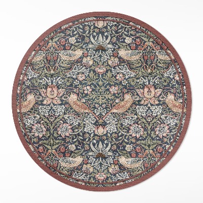 Dywan winylowy okrągły Złodziej truskawek William Morris