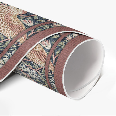 Dywan winylowy okrągły Złodziej truskawek William Morris
