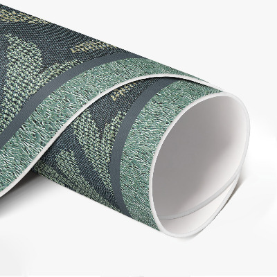 Dywan winylowy okrągły Roślinne i kwiatowe ornamenty