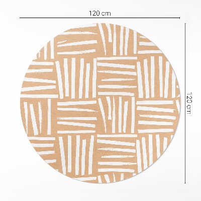 Dywan winylowy okrągły Minimalistyczny abstrakcyjny wzór boho
