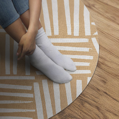 Dywan winylowy okrągły Minimalistyczny abstrakcyjny wzór boho