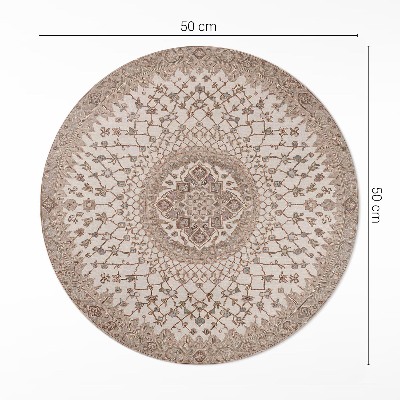 Dywan winylowy okrągły Ornament w starym stylu mandala vintage