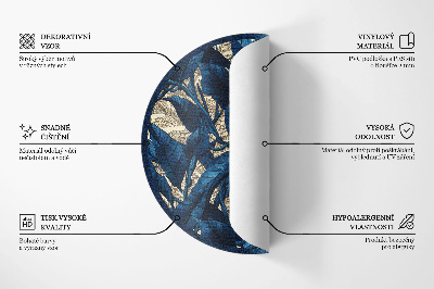 Dywan winylowy okrągły Orientalna geometria