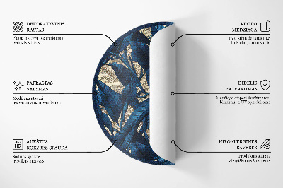 Dywan winylowy okrągły Orientalna geometria