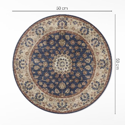 Dywan winylowy okrągły Orientalna geometria
