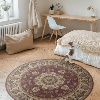 Dywan winylowy okrągły Elegancka perska harmonia