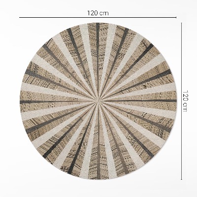 Dywan winylowy okrągły Piaskowa geometria