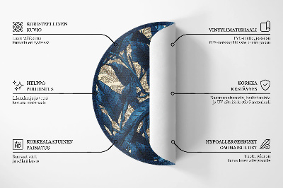 Dywan winylowy okrągły Piaskowa geometria