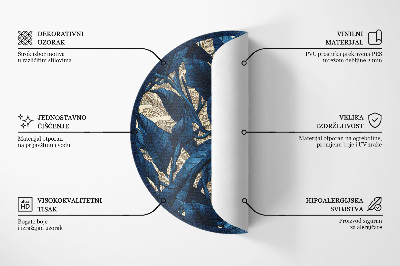 Dywan winylowy okrągły Piaskowa geometria