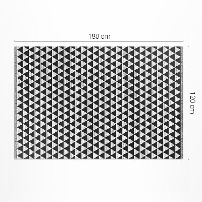 Dywan winylowy Geometryczny wzór trójkąty imitacja tkaniny