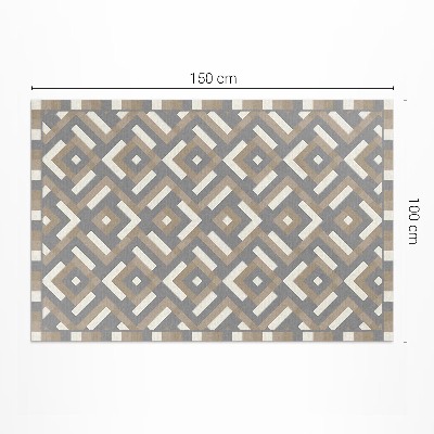 Dywan winylowy Geometria regularny wzór vintage boho