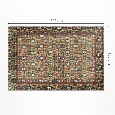 Dywan winylowy Vintage Etno kolorowa mozaika vintage