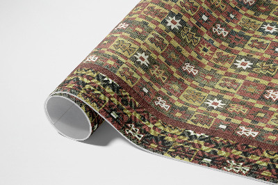 Dywan winylowy Vintage Etno kolorowa mozaika vintage