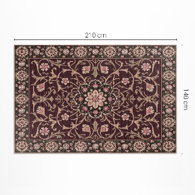 Dywan winylowy Blady antyczny kwiat dekoracyjny floral