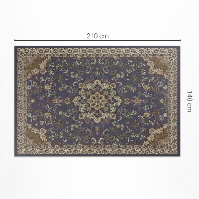 Dywan winylowy Vintage kwiatowy wzór ornamentalny