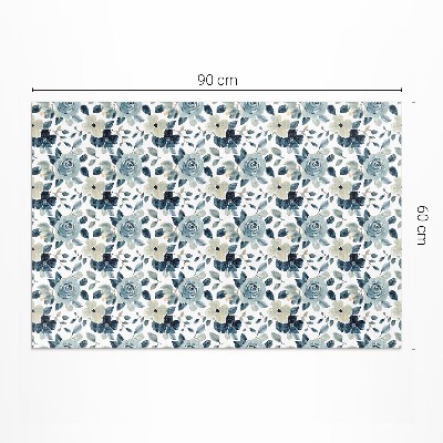 Dywan winylowy Malowane kwiaty regularny wzór floral