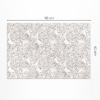 Dywan winylowy Minimalistyczne liście boho monstera