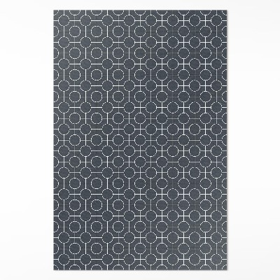 Dywan winylowy Okręgi geometryczny wzór regularny