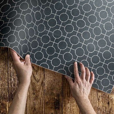 Dywan winylowy Okręgi geometryczny wzór regularny