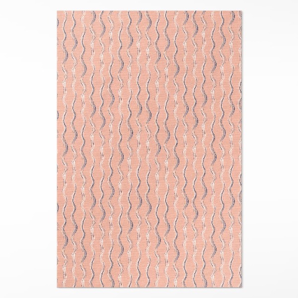 Dywan winylowy Boho fale w pastelowych barwach