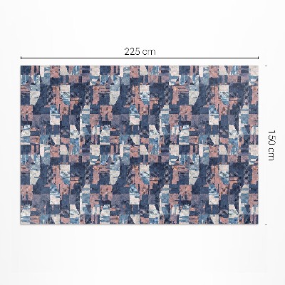 Dywan winylowy Abstrakcyjna mozaika w stylu vintage retro