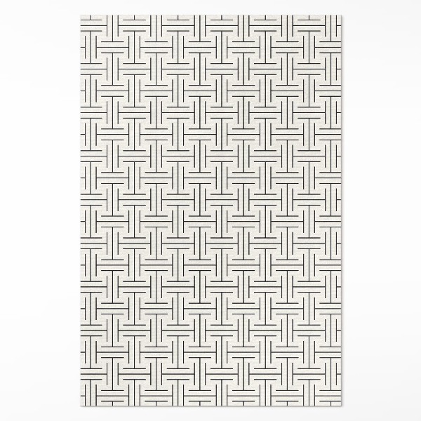 Dywan winylowy Regularne linie minimalistyczny labirynt