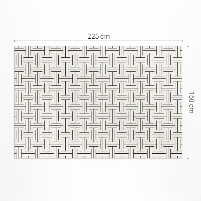 Dywan winylowy Regularne linie minimalistyczny labirynt