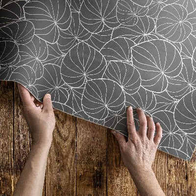 Dywan winylowy Linearne liście wzornictwo boho