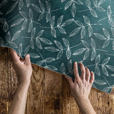 Dywan winylowy Minimalistyczne gałązki z liśćmi boho