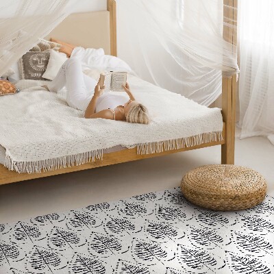 Dywan winylowy Boho liście wzór regularny