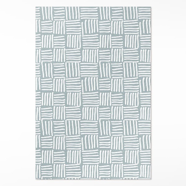 Dywan winylowy Boho plecionka wzór minimalistyczny