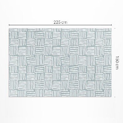 Dywan winylowy Boho plecionka wzór minimalistyczny