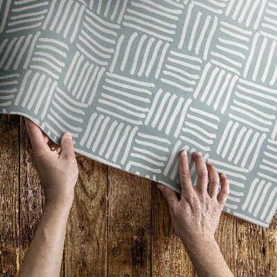 Dywan winylowy Boho plecionka wzór minimalistyczny