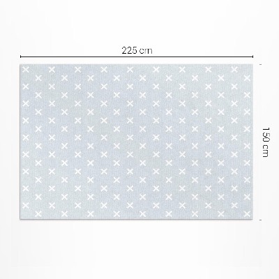 Dywan winylowy Jasne krzyżyki minimalistyczny wzór