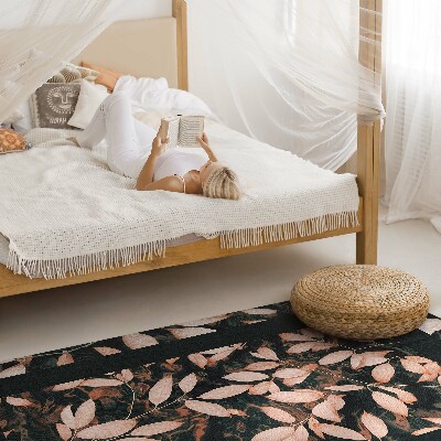 Dywan winylowy Motyw roślinny jesienne liście boho retro