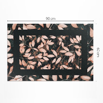 Dywan winylowy Motyw roślinny jesienne liście boho retro